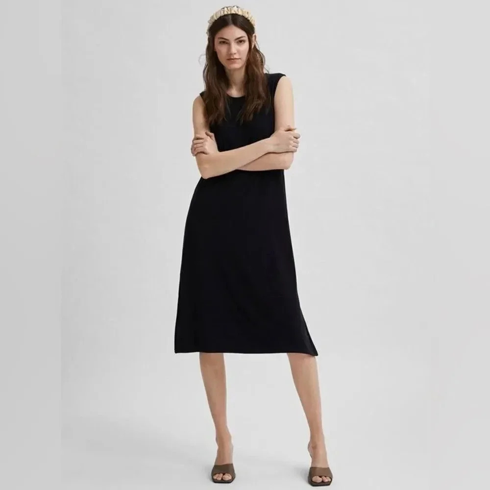 SELECTED FEMME GIA MIDI DRESS XS - Picture 15 of 17